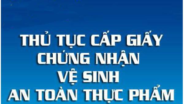 Giấy phép an toàn vệ sinh thực phẩm